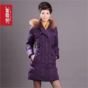 2010冬季新款 北极绒羽绒服 女式 中长款 981055 厂家直销