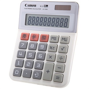 佳能(Canon)计算器(10位)#LS-100H/双重电源佳能LS-100H
