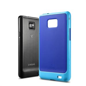 韩国SGP I9100 Galaxy S2 保护套 硅胶套 EX 边框+硅胶 蓝色