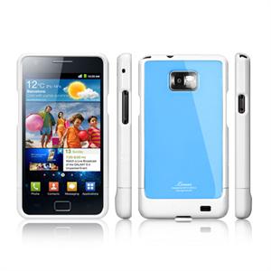 特价！SGP Linear 三星i9100 Galaxy S2保护壳 透背彩壳 白边蓝背