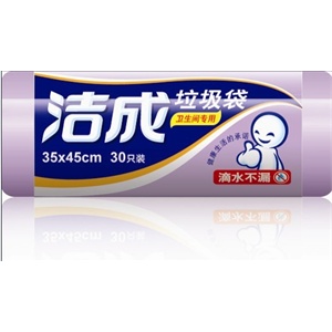 洁成卫生间专用单卷垃圾袋 买五送一