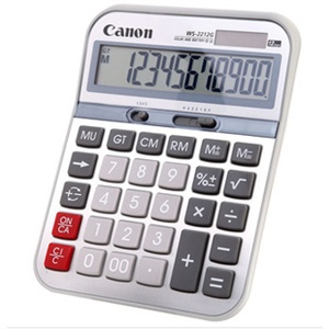 绝对正品12位太阳能财务专用佳能计算器 WS-2212G 佳能2212G