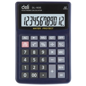 得力文具 办公用品 1635B 计算器 12位计算器