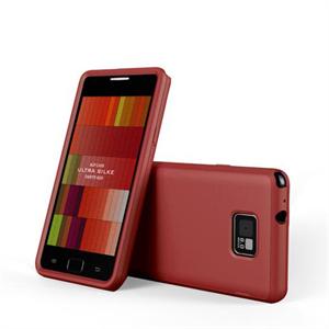 新品！韩国原产SGP i9100 Galaxy S2 保护套 硅胶套 磨砂红色