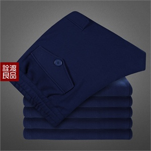 诠渡良品 秋款纯棉针织工装系休闲运动长裤 TD359