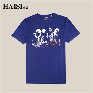 【品牌直供】HAISI 嗨思 新款时尚人物图案印花短袖T恤 S1TE54