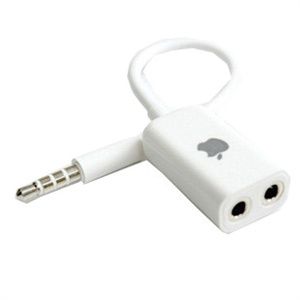 苹果iPod、iPhone3G、MP3用耳机一分二分线器
