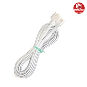 4芯 RJ11 电话线 四芯 无氧铜 带水晶头 米/1.8元 连接线