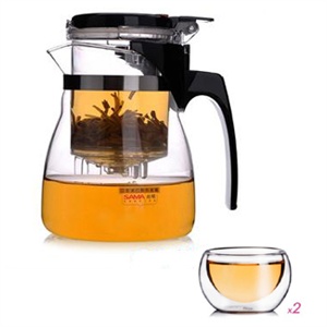 尚明正品A-12 SAMA飘逸杯 过滤泡茶壶 专利活塞耐高温玻璃杯600ml