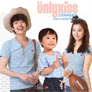 Onlykiss 纯棉短袖V领亲子装 OKX-580 多色