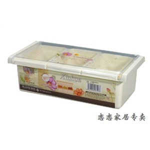恋恋家居 三格翻盖调味盒