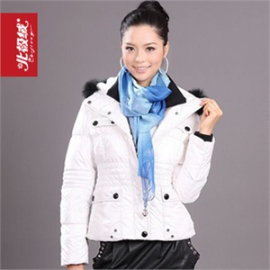 2010冬季新款 北极绒羽绒服专柜正品女式短款981060韩版厂家直销