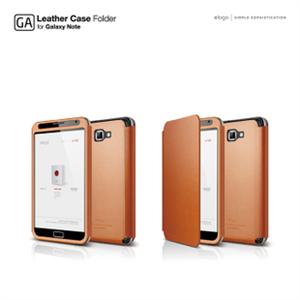 韩国elago Galaxy Note i9220 N7000 真皮皮套 保护套(左右翻)