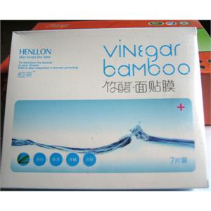 恒亮 竹醋面贴膜 竹醋面膜 有效美白 保湿 净螨 活肤 7片/盒SH820