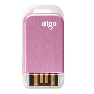【当当销售配送】爱国者 aigo 2G U盘 新小U U208 粉