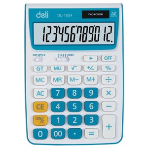 得力文具 办公用品 1634 计算器 12位计算器