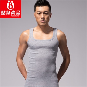 贴身尚品TSSHOW 男士方领\工领背心 BX-F0001