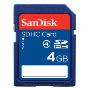 SANDISK闪迪 SD 4G/SDHC 4GB Class4 相机内存卡