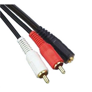 秋叶原 Q-374音频线 3.5MM转双莲花 3.5母转双莲花公 1.5米