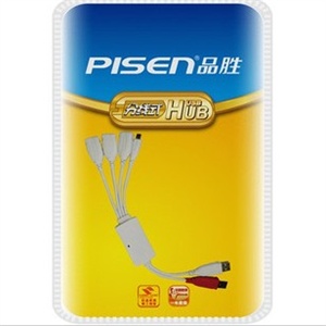 Pisen品胜 USB HUB USB分线式HUB 扩展4口 一分四