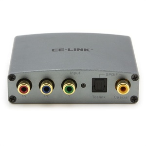 CE-LINK YPbPr(色差分量)转HDMI带音频转换器YPbPr+SPDIF to HDMI