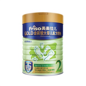美素佳儿 金装2段较大婴儿配方奶粉 900g