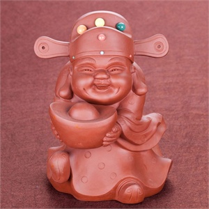 唯茶工坊宜兴*人物茶宠一财神