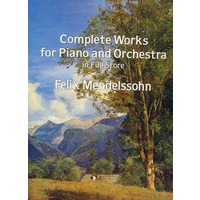 门德尔松钢琴和管弦乐全谱Complete Works for Piano and Orchestra in Full Score