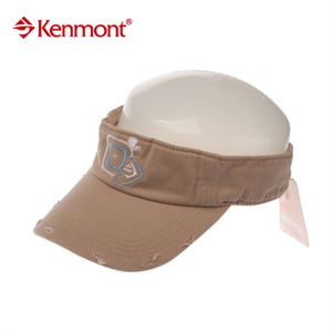 KENMONT凯蒙特 帽子 男士 女士 空顶帽 全棉 磨破做旧KM-0135