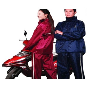 天堂 尼龙绸夜光型 双层 雨衣套装 蓝色 N211-1A