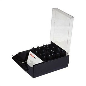 易达(Esselte)名片盒#98600 约装600张名片，黑色