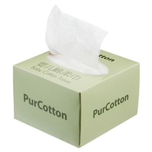 PurCotton 全棉时代 柔软舒适婴儿棉柔巾 100抽/盒