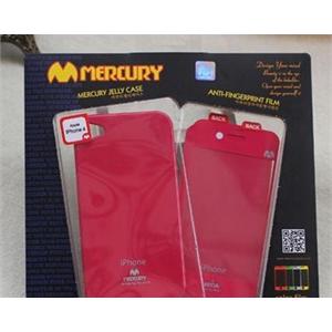 韩国mercury iphone 4 苹果 手机套 保护壳+彩色贴纸 套装 玫红