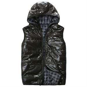 【品牌直供】SIVI MOGN 2011秋季新品 连帽修身 两面穿 男士背心NL20383