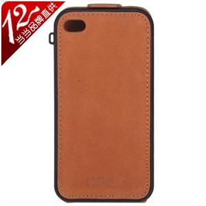 洛克（ROCK）Iphone 4/4S 大都市磨砂翻盖皮套big city 咖啡褐