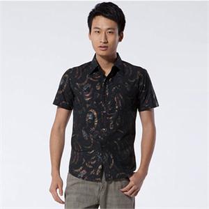 【奥特莱斯】柒牌男装官方正品时尚休闲短袖衬衫79A310301