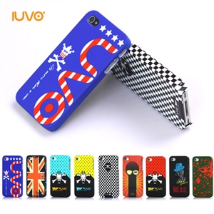 美国IUVO X YAP地下潮牌 iPhone 4S 4超薄保护壳 送膜 米字国旗