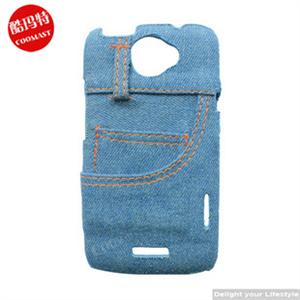 htc手机壳one x保护壳ONE X手机套保护套外套保护壳 复古牛仔02