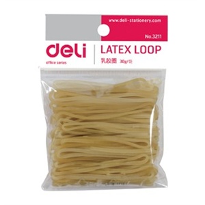 得力文具 办公用品 3211 乳胶圈（袋装）【重量】30g 皮筋