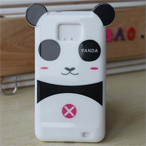 三星I9100 Galaxy S2 保护套 熊猫 带耳朵熊猫 硅胶套