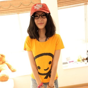 Hodoo 简单爱 韩版女款可爱纯棉短袖T恤 TS1099