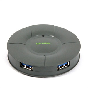 CE-LINK USB 3.0 4口 集线器 多功能 极速 分线器 灰色