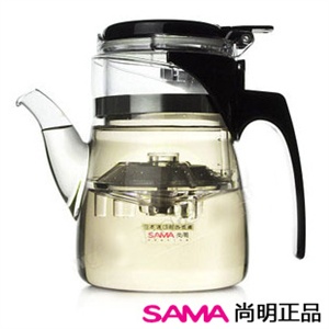 尚明品茗杯B01 进口耐热玻璃茶壶 功夫茶冲泡器 顶级飘逸杯420ml