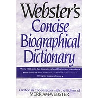 Websteris Concise Biographical Dictionary