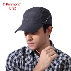 KENMONT凯蒙特 帽子 男士 棒球帽 鸭舌帽 防紫外线 网眼帽KM-0415