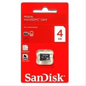 Sandisk闪迪 4G TF卡 MicroSD卡 高速手机内存卡 正品特价 class4