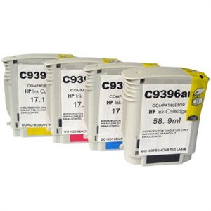 INKOOL 惠普墨盒 商用喷墨打印机独立墨盒 HP 18号 一套四色