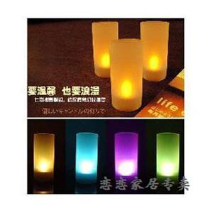 恋恋家居 浪漫满屋声控蜡烛灯 七彩