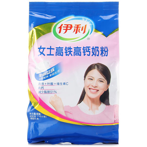 伊利<em>女士</em>高铁高钙<em>奶粉</em>400g图片