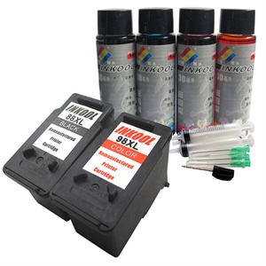 INKOOL(丹瑞)PG830墨盒 CL831墨盒填充墨水普190ML套装+工具+视频
